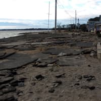 <p>Repairing a stretch of pavement on Fairfield Beach Road is one of the major repair projects the town will need to pay for.</p>