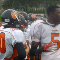 <p>Kayvon Reid (5) had his biggest offensive day of the season at running back for Tuckahoe last week.</p>