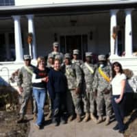 <p>The military joined Tuckahoe residents in helping the Moran family. </p>