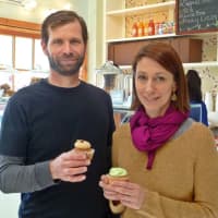 <p>Ridgefield residents Robert Byrnes and Jordan Gregory opened The Cake Box together two-and-a-half years ago.</p>