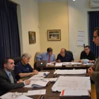 <p>William Null, an attorney representing the applicant, speaks to the Mount Kisco Planning Board about the proposed Modell&#x27;s Sporting Goods.</p>