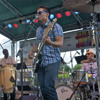 <p>Opening act Pana gets the crowd going Wednesday night in Stamford.</p>