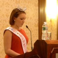 <p>Jillian Duffy, Miss Forestville Outstanding Teen 2013, discussed her battle with lymphoma. </p>