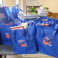 <p>The Food Bank for Westchester, 200 Clearbrook Road, Elmsford, created bags like these immediately after Hurricane Sandy struck, filling them with food items like bread and soup.</p>
