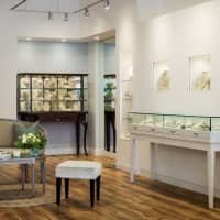 <p>The interior of Peridot Fine Jewelry in Larchmont.</p>