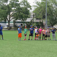 <p>Fly ball drills in New Rochelle.</p>