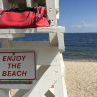 <p>There was plenty of room for beachgoers at Southport Beach on Monday.</p>