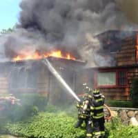 <p>Two firefighters were injured. </p>