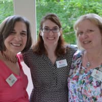 <p>Left to right: Friends of Karen staffers Judy Factor, Kristi Hennessey and Diana York.</p>