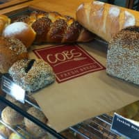 <p>Some of the bread offerings at the COBS Bread bakery in Stamford. </p>