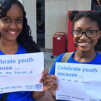 <p>More than 150 people gathered at the Westchester County Courthouse for the &quot;Celebrate Youth&quot; rally July 22.</p>