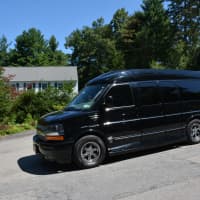 <p>Hillary Clinton&#x27;s van, nicknamed &quot;Scooby&quot; by her campaign and the national press, leaves her Chappaqua home on Friday. It was not clear whether Clinton was in the van.</p>