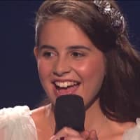 <p>Carly Rose Sonenclar smiles as &quot;X Factor&quot; judges praise the 13-year-old Mamaroneck resident&#x27;s performance.</p>