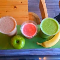 <p>Some of the popular smoothies at Green Life Cafe.</p>