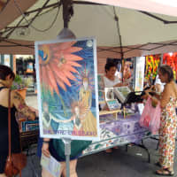 <p>Several artists displayed and sold their work on July 25 at the 9th Annual Peekskill Jazz and Blues Festival.</p>