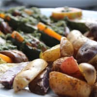 <p>Chef Dona Giorgadze hosted a farm-to-table dinner at Lounsbury House in Ridgefield.</p>