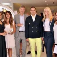 <p>Belkys Schinto and Eliana Maillard of Becker Salon, Jim Luce, president of the board of directors of Orphans International Worldwide, Victor de Souza, Sara Herbert-Galloway of the James Jay Dudley Luce Foundation and Nathali Ocampo of Becker Salon.</p>