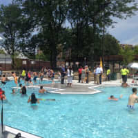 <p>Kittrell Pool, at Fisher Avenue and Irving Place, as it looked Wednesday after a yearlong renovation project. It will be open later during the heat wave. Greenburgh also announced extended hours at the town&#x27;s Massaro Pool in North Elmsford.</p>