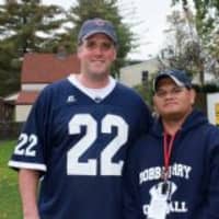 <p>President Alan Straub, left, of the Dobbs Ferry Youth Football program, is shown with Vice President Mike Valentin.


</p>