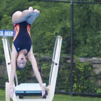 <p>Katie Lehning of Briarcliff competes at the Division 1 Championships.</p>