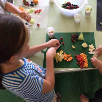 <p>Northern Westchester Hospital is having fun at camp this summer. Here, staff show Muscoot Farm campers how to eat the rainbow and then prepare Eatthe-Rainbow Yogurt Parfaits. NWH will be at Muscoot every Wednesday.</p>
