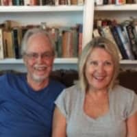 <p>Dr. Paul Regnier and his wife, Ana Hitri, invited other supporters into their Westport home to watch the speech, </p>
