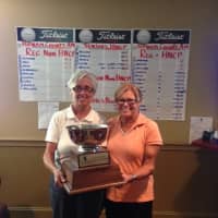 <p>Winners of the 2014 Putnam County Amateur Championship. Ladies Net Champ, Ann Galleli (right), 2nd Place Finisher, Rita Infantolino (left).</p>