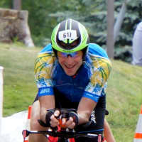 <p>Sam Karliner set a personal best time in Lake Placid.</p>