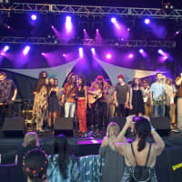 <p>The School of Rock All Stars perform on the Green Vibes Stage.</p>