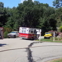 <p>A Bedford Hills firetruck and Mount Kisco ambulance are stationed in Riverwoods.</p>