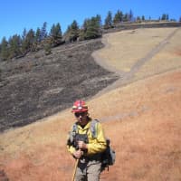 <p>Michael Kronick went to Montana in 2012 to fight wildfires there. </p>