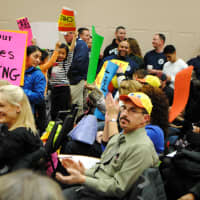 <p>Hundreds came to Cortlandt Town Hall for the public hearing of the Westchester County Budget.</p>