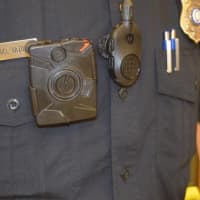 <p>One of the new body cameras Norwalk police have begun using.</p>