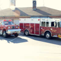 <p>The Pound Ridge Fire Department&#x27;s new rescue vehicle, right, is posed next to the old rescue vehicle, which must be returned to the county.</p>