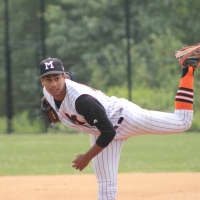 <p>Kumar Nambiar in action this season where he went 10-0 for the Mamaroneck Tigers and helped the team win a Class AA State Championship.</p>