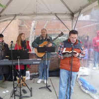 <p>Musicians from Greenwich Baptist Church performed holiday songs.</p>