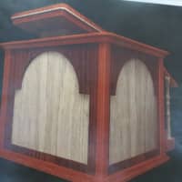 <p>What the finished pulpit and lectern being built for Pope Francis will look like once it&#x27;s completed by student carpenters at Lincoln Hall Boys&#x27; Haven in Somers.</p>