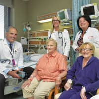 <p>Dr. Gass, Nurses Maureen Raffa and Kathy Brown, Kathleen Shafer and Corinne Gamino.</p>