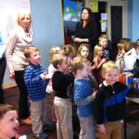 <p>Students from St. Mark&#x27;s Nursery School collected food for the New Canaan Food Pantry. </p>