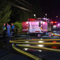 <p>Whippoorwill Road East in Armonk was closed off due to a house fire.</p>