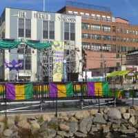 <p>Production crews for &quot;The Following&quot; turned Yonkers&#x27; Van Der Donck Park into a Mardi Gras carnival. </p>