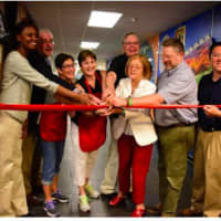 <p>A ribbon-cutting opened the inaugural Back to School Shop event.</p>