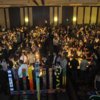 <p>There were about 800 people lighting Menorahs at the Hilton Stamford Hotel. </p>