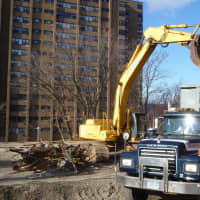 <p>Demolition crews began tearing down Yonkers School 6 on Tuesday at 33 Ashburton Ave. An affordable housing complex will be built in its place.</p>