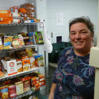 <p>Carol Harvey, one of the operators of the New Canaan Food Pantry, says people have been generous this holiday season.</p>