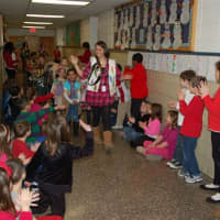 <p>Slain teacher Victoria Soto is seen here with her students last year, as they celebrated their 100th day of first grade.</p>