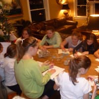<p>Greenwich middle school students write letters of support to Sandy Hook Elementary School in Newtown.</p>