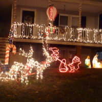 <p>A Harrison house features many decorations for Christmas.</p>