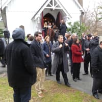 <p>Family and  friends remembered Carter Smith at the Grace Episcopal Church in Hastings.</p>
