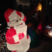 <p>Residents adorned their lawn with Christmas lights and decorations. </p>